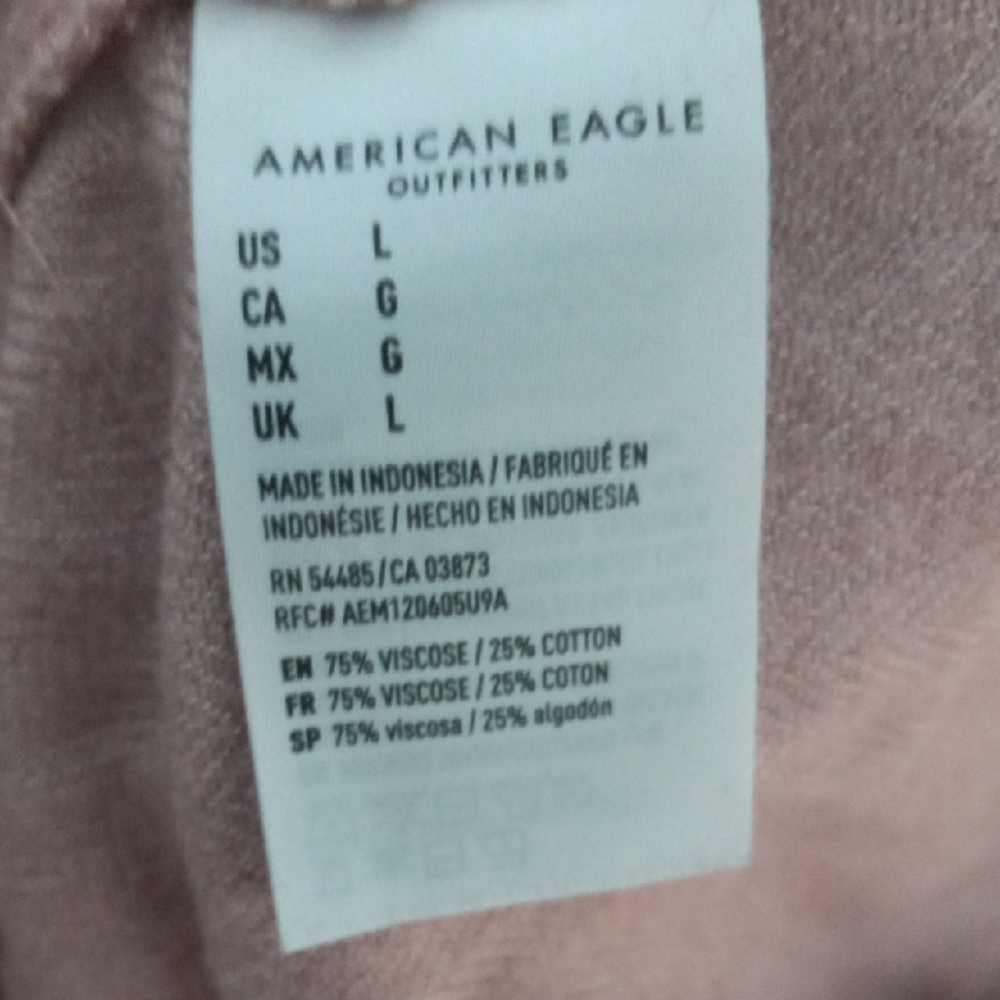 American Eagle Outfitters Ahh-Mazingly Soft Shirt Jacket sz L - Picture 4 of 4